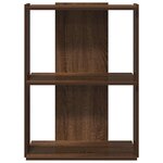 vidaXL Bibliothèque 3 niveaux chêne brun 60x30x80 cm bois d'ingénierie