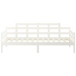 vidaXL Lit de jour Blanc Bois massif de pin 90x190 cm