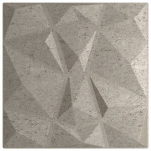 vidaXL Panneaux muraux 48 Pièces gris béton 50x50 cm XPS 12 m² losange