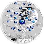 Pièce de monnaie en Argent 1 Dollar g 31.1 (1 oz) Millésime 2025 NAZAR EYE
