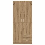 vidaXL Garde-robe chêne artisanal 80x52x180 cm bois d'ingénierie