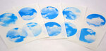 Masking Tape MT Casa Seal Sticker rond en washi ciel - blue sky