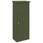 vidaXL Boîte de dépôt de colis Vert olive 44 5 x 29 x 110 5 cm Acier
