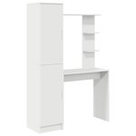 vidaXL Bureau 2 Pièces Blanc