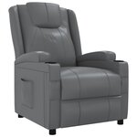 vidaXL Fauteuil inclinable Anthracite Similicuir