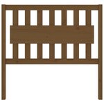 vidaXL Tête de lit Marron miel 105 5x4x100 cm Bois massif de pin