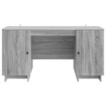 vidaXL Bureau Sonoma gris Bois d'ingénierie 142 5 x 50 x 75 cm
