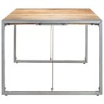 vidaXL Table à dîner 220x100x75 cm Bois de manguier massif brut