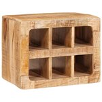 vidaXL Étagère à vin Marron 44 x 30 x 35 cm bois de manguier massif