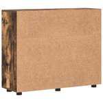 vidaXL Cabinet en Bois avec stockage Chêne fumé 88 5 x 30 5 x 73 cm