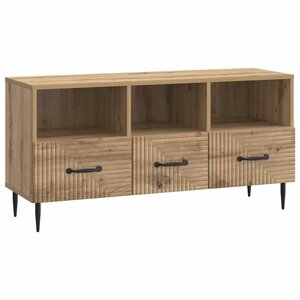 vidaXL Meuble TV 102 x 34 5 x 50 cm Chêne artisanal Bois d'ingénierie