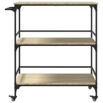vidaXL Chariot cuisine chêne sonoma 100 5x50x105 cm bois d'ingénierie