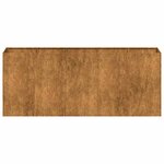 vidaXL Jardinière rouillé 200x40x80 cm acier inoxydable