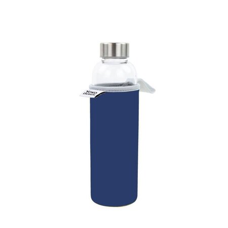 YOKO DESIGN Glass bottle avec pochette néoprene - Bleu - 500 ml