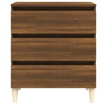 vidaXL Buffet Chêne marron 60x35x69 cm Bois d'ingénierie