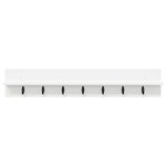 vidaXL Porte-manteau mural Blanc 100 x 10.5 x 18 cm Bois d'ingénierie