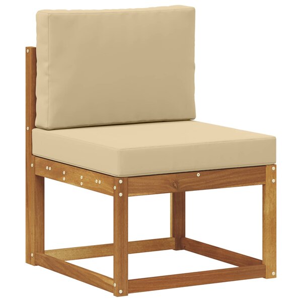 vidaXL Sofa de milieu extérieur Bois d'Acacia Massif