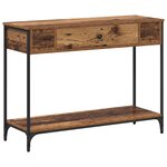 vidaXL Table console Bois ancien 100 x 34.5 x 75 cm Bois d'ingénierie