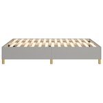 vidaXL Cadre de lit Gris clair 140x200 cm Tissu