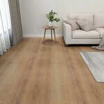 vidaXL Dalles de plancher autoadhésives 20 Pièces PVC 1 86 m² marron