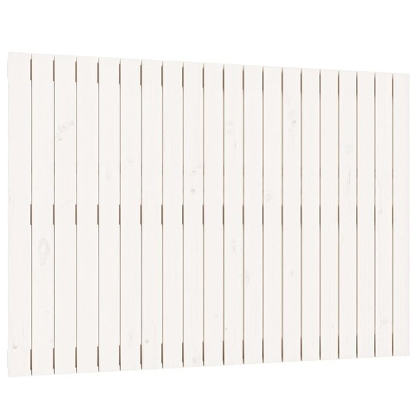 vidaXL Tête de lit murale Blanc 127 5x3x90 cm Bois massif de pin