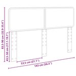 vidaXL Tête de lit Chêne artisanal 140 cm Bois d'ingénierie