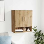 vidaXL Meuble mural Chêne artisan 60 x 31 x 70 cm Bois d'ingénierie