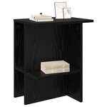 vidaXL Table basse 2 Pièces Chêne noir 40 x 30 x 49 cm Bois d'ingénierie