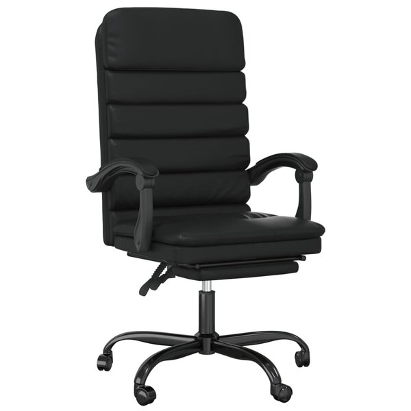 Fauteuil de massage inclinable de bureau informatique étude similicuir noir 02_0025418