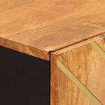 vidaXL Armoire latérale marron et noir 60x33 5x75 cm bois de manguier