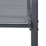 vidaXL Chaises empilables de jardin lot de 4 Gris Tissu textilène