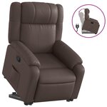vidaXL Fauteuil inclinable marron similicuir