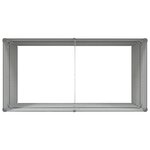 vidaXL Jardinière Anthracite 195 x 100 x 45 cm Acier galvanisé