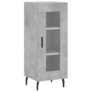 vidaXL Buffet Gris béton 34 5x34x90 cm Bois d'ingénierie
