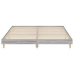 vidaXL Cadre de lit sans matelas sonoma gris 120x200cm bois ingénierie