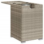 vidaXL Table de couverture de bouteille de propane gris clair