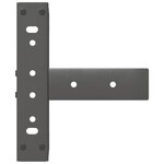 vidaXL Pieds de table basse en T 2 pièces Anthracite 38 x 25 x (42-43) cm Acier