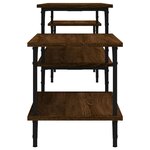 vidaXL Meuble TV chêne marron 197x35x52 cm bois d'ingénierie