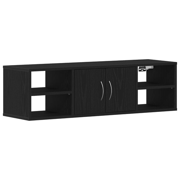 Étagère murale vidaXL Chêne noir 140x41x75 cm Bois d'ingénierie