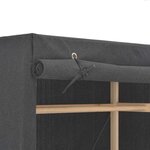 vidaXL Garde-robe Gris 79 x 40 x 170 cm Tissu