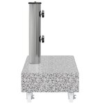 vidaXL Socle de parasol Gris clair 45x25x8 3 cm Granite