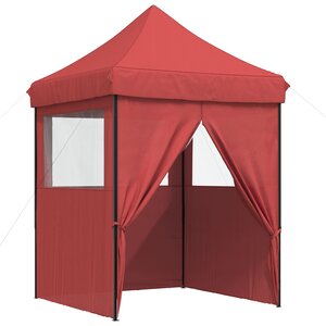 vidaXL Tente de fête 200 x 200 x 306 cm Bordeaux Tissu Oxford