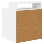 vidaXL Maison pour chat Blanc 42 5 x 40 x 53 5 cm Bois d'ingénierie