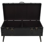 vidaXL Table basse MDF et acier 102x51x48 cm