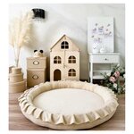 Tapis de jeu Nest velours crème
