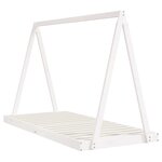vidaXL Cadre de lit pour enfants blanc 90x200 cm bois de pin massif