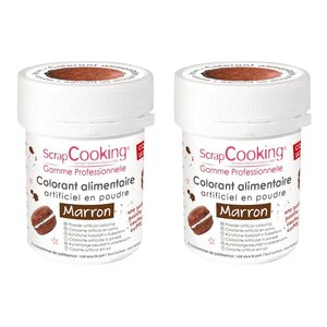 Colorant alimentaire en poudre 10 g - marron