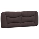 vidaXL Cadre de lit sans matelas marron foncé 140x200 cm tissu