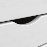 vidaXL Armoire roulante avec bureau MOSS marron miel bois de pin