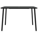 vidaXL Ensemble à manger de jardin 5 Pièces anthracite acier